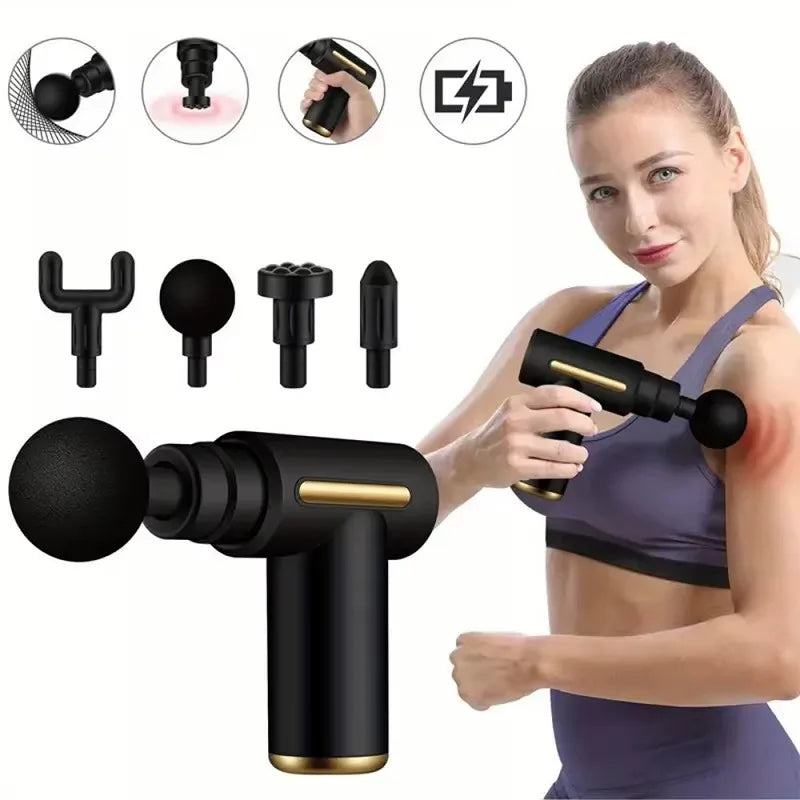 4 in 1  Portable Massage Gun