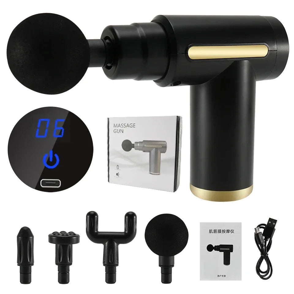 4 in 1  Portable Massage Gun