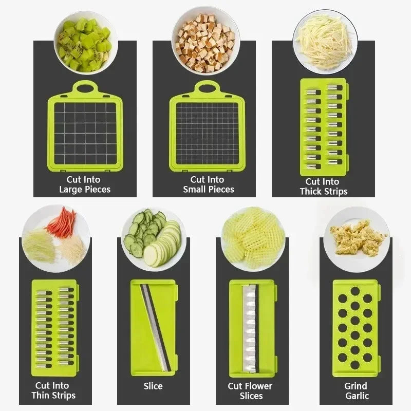 14-in-1 Multifunctional Vegetable Chopper & Slicer