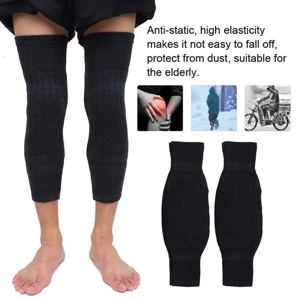 1Pair Winter Wool Knee Pad Leg Knee Warmer Sleeve For Men & Women