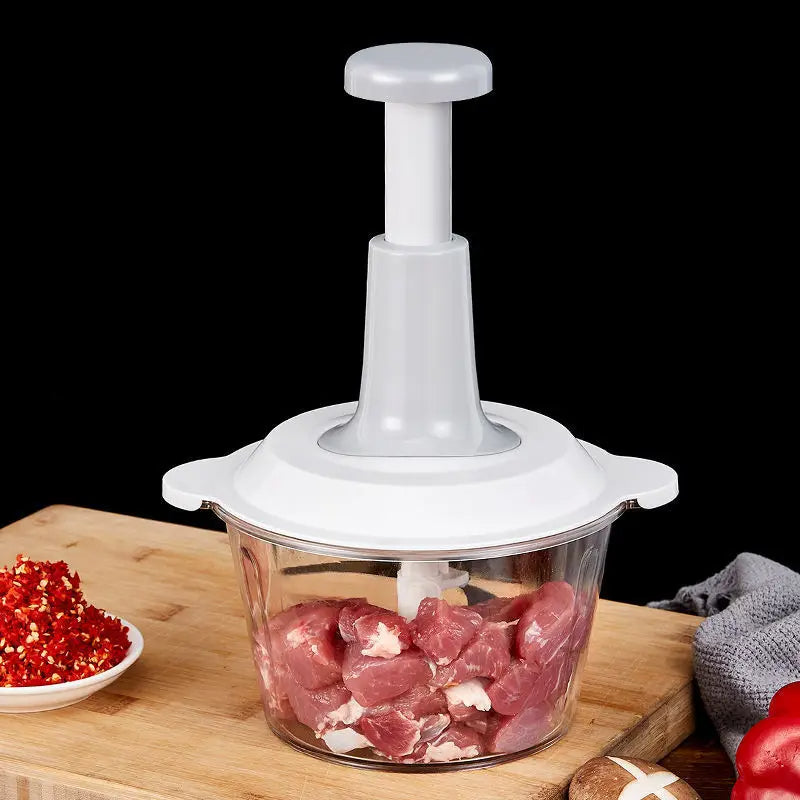 Easy-to-Use Hand Push Chopper – Chop Vegetables & Fruits in Seconds!