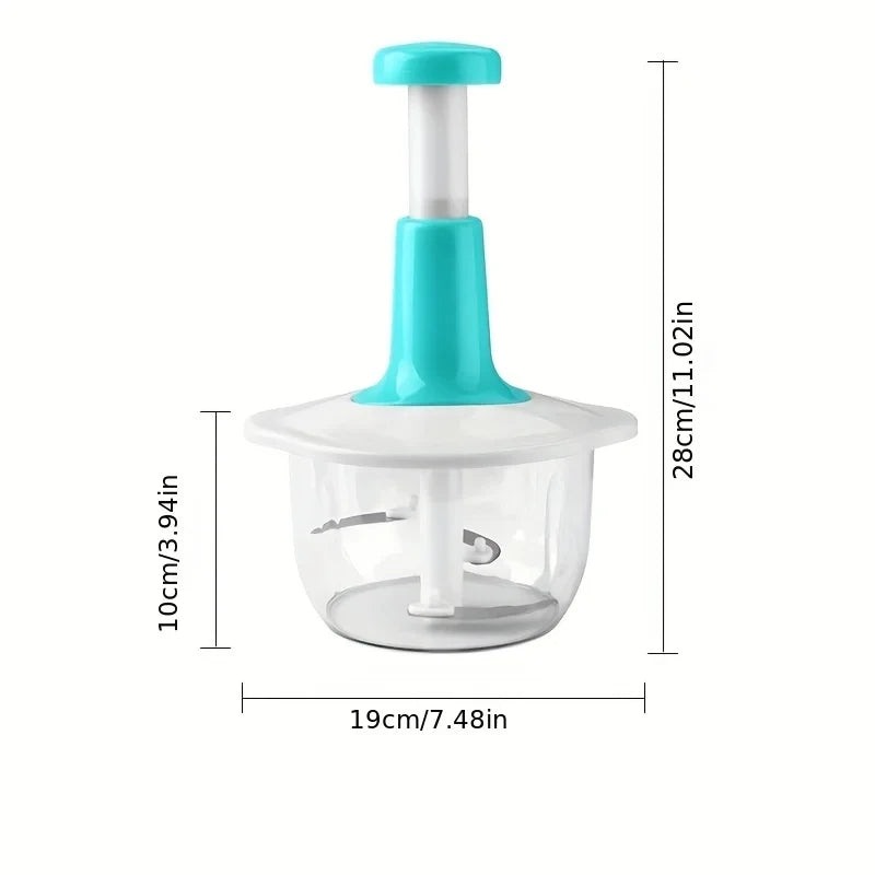 Easy-to-Use Hand Push Chopper – Chop Vegetables & Fruits in Seconds!