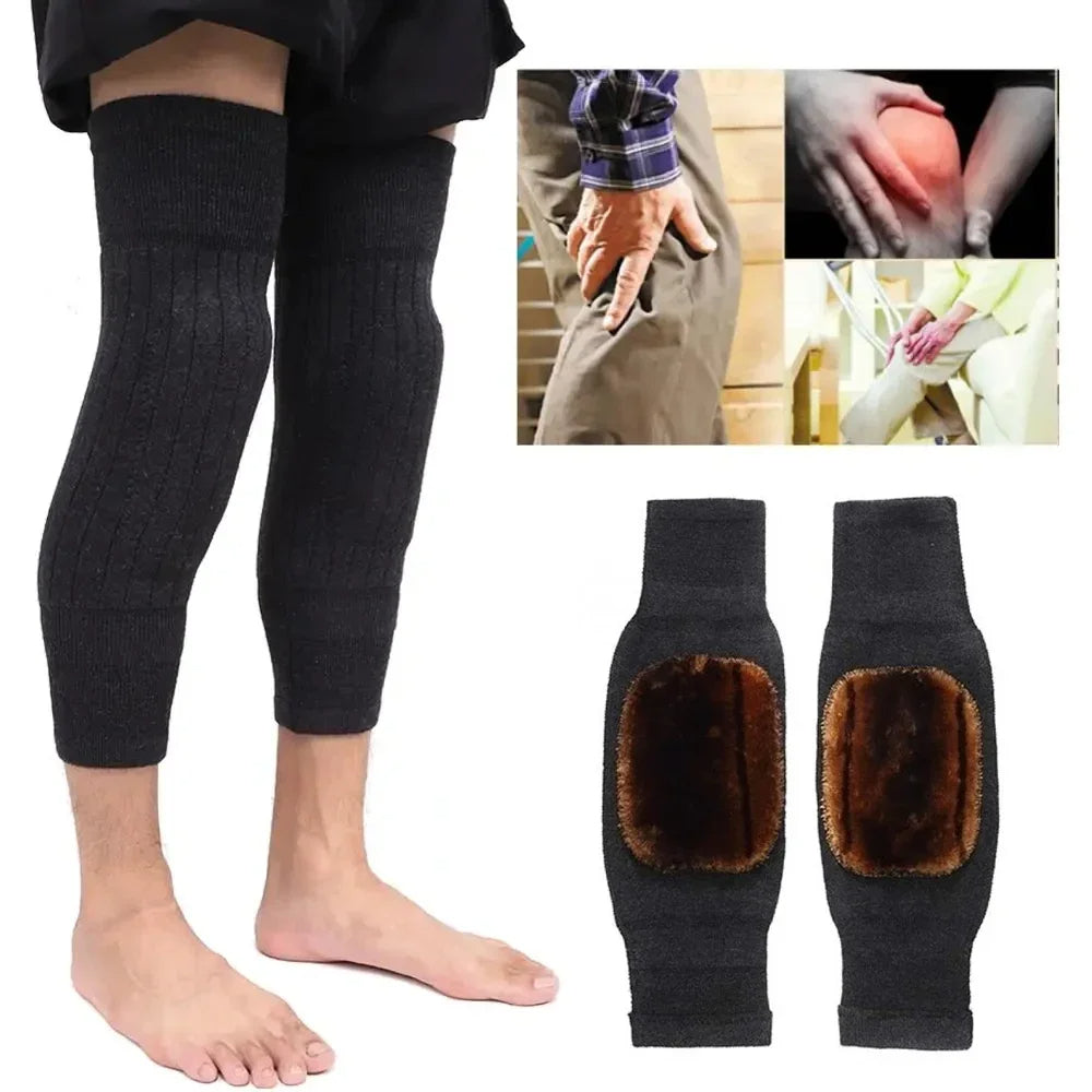 1Pair Winter Wool Knee Pad Leg Knee Warmer Sleeve For Men & Women