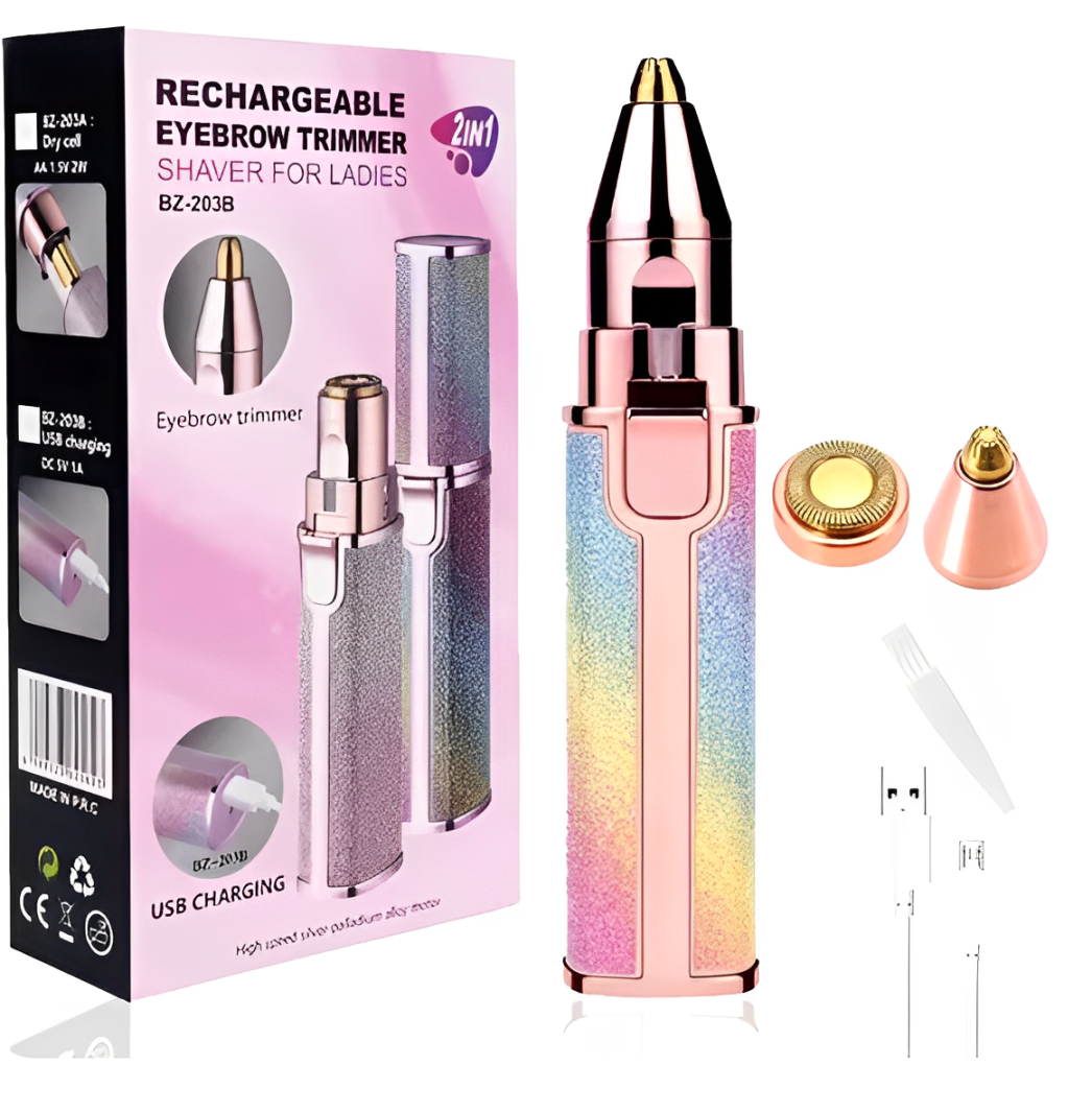 2-in-1 Rechargeable Eyebrow Trimmer