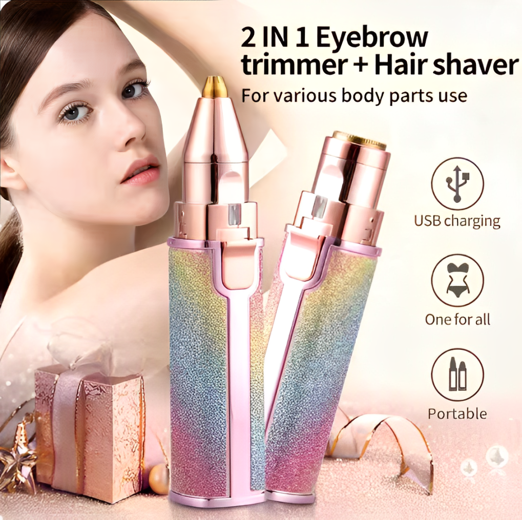 2-in-1 Rechargeable Eyebrow Trimmer
