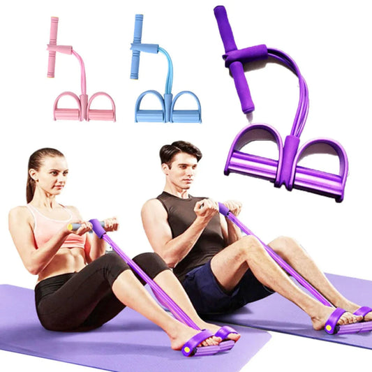 Pedal Resistance Band – Elastic Sit-Up and Yoga Band for Full-Body Workout