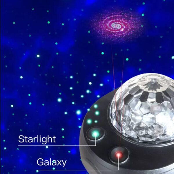 Colorful Starry Sky Galaxy Projector Nightlight with Bluetooth & USB Music Player - Romantic Star Projection Lamp for Kids & Gifts