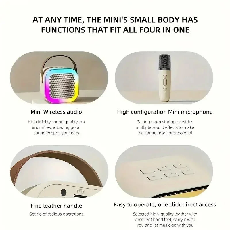 K12 Wireless Karaoke Speaker with Bluetooth & RGB Lights