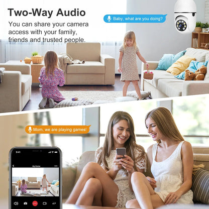 Smart WiFi Bulb Camera – 360° HD View & App Control