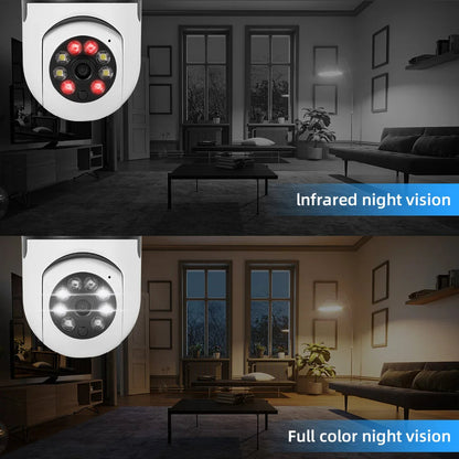 Smart WiFi Bulb Camera – 360° HD View & App Control
