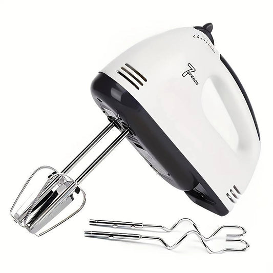 7-Speed Handheld Electric Mixer – Egg Beater & Dough Kneader for Baking & Cooking