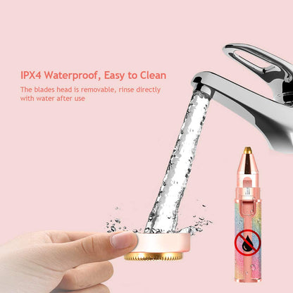 2-in-1  Rechargeable Eyebrow Trimmer