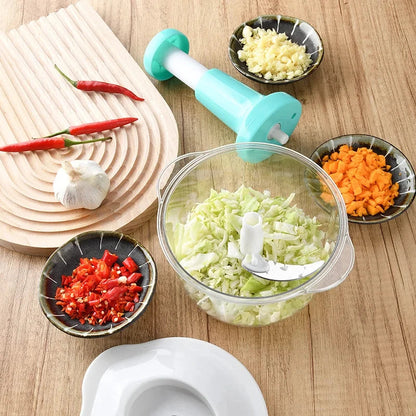 Easy-to-Use Hand Push Chopper – Chop Vegetables & Fruits in Seconds!