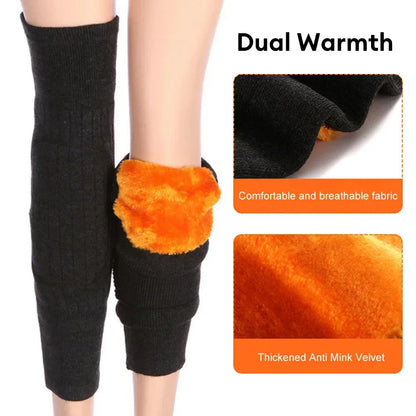 1Pair Winter Wool Knee Pad  Leg Knee Warmer Sleeve For Men & Women
