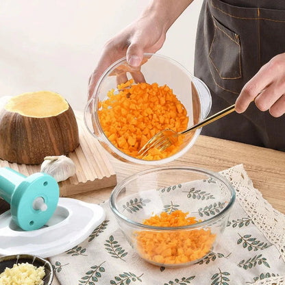 Easy-to-Use Hand Push Chopper – Chop Vegetables & Fruits in Seconds!