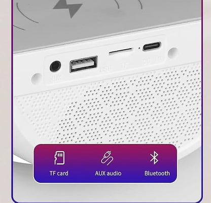 3-in-1 G-Shaped RGB Night Light with Bluetooth Speaker & 15W Wireless Charger