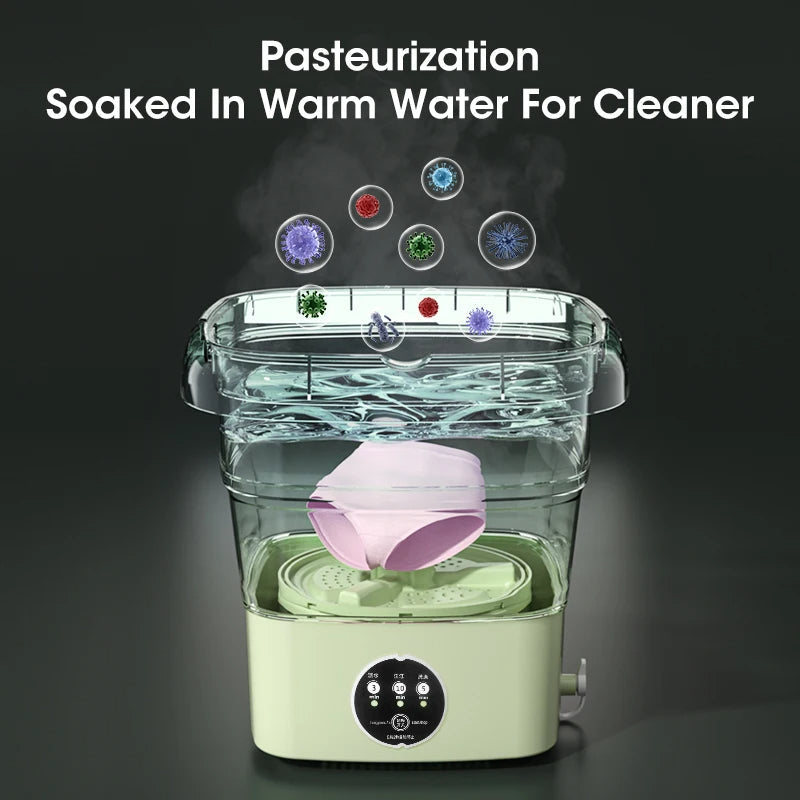 Mini Foldable Washing Machine – Portable & Space-Saving Laundry Solution