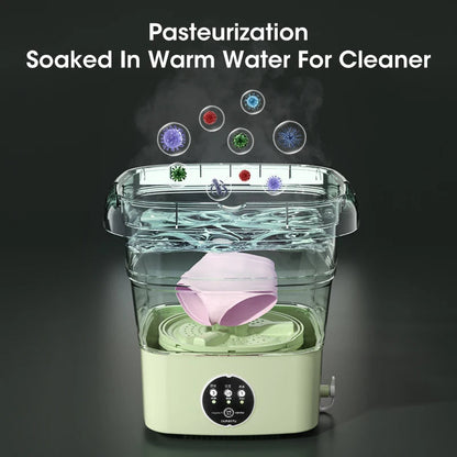 Mini Foldable Washing Machine – Portable & Space-Saving Laundry Solution