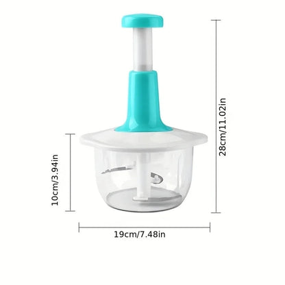 Easy-to-Use Hand Push Chopper – Chop Vegetables & Fruits in Seconds!