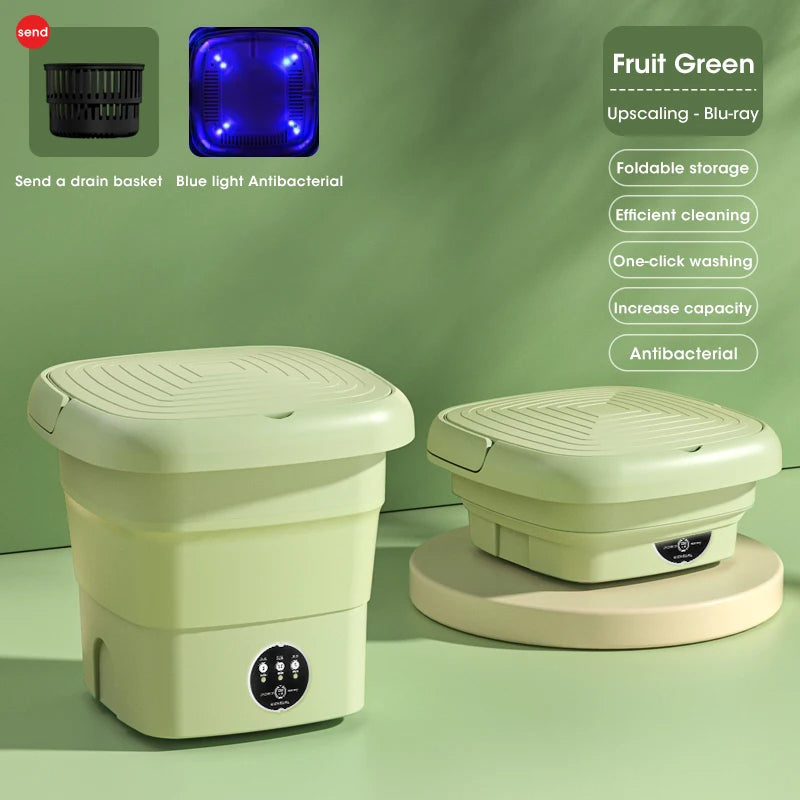 Mini Foldable Washing Machine – Portable & Space-Saving Laundry Solution