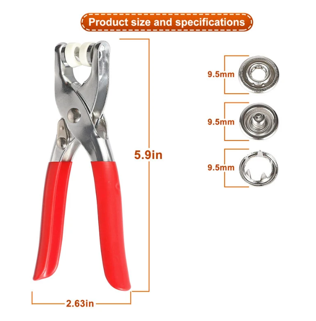 Metal Snap Button Plier – 50 Pcs Button