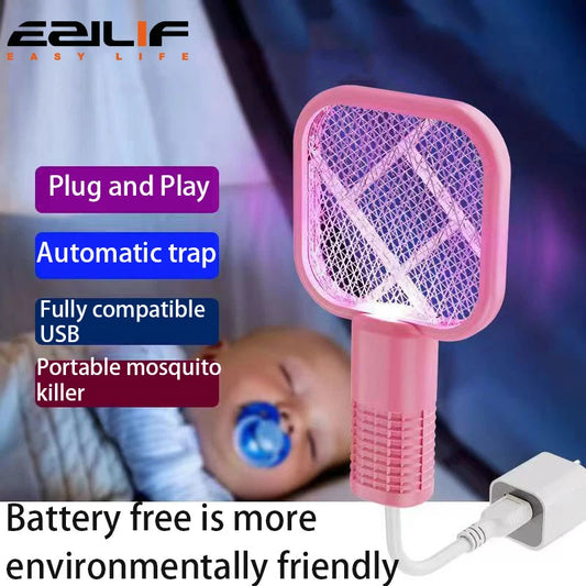 USB Electric Mosquito Swatter with UV Light