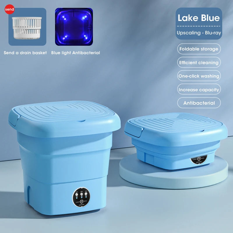 Mini Foldable Washing Machine – Portable & Space-Saving Laundry Solution