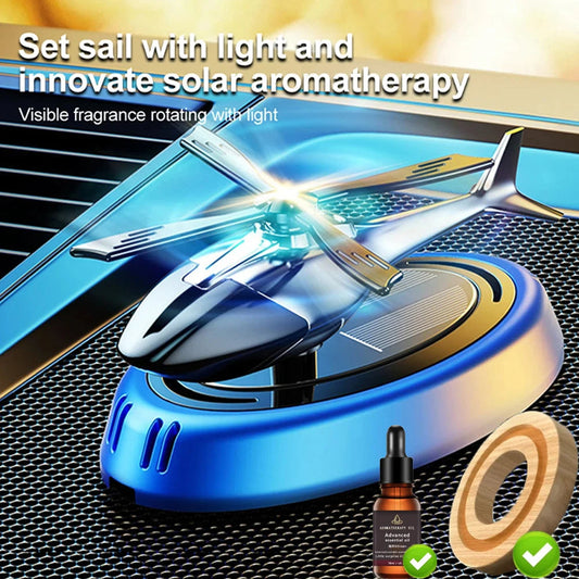 Solar-Powered Car Air Freshener – Rotating Helicopter Design for a Refreshing Drive