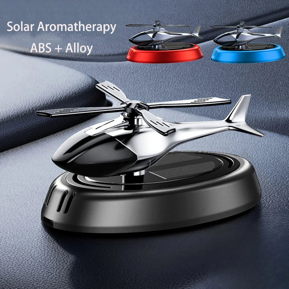 Solar-Powered Car Air Freshener – Rotating Helicopter Design for a Refreshing Drive