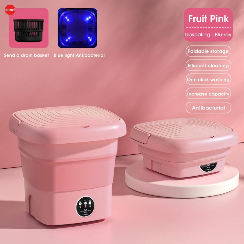 Mini Foldable Washing Machine – Portable & Space-Saving Laundry Solution