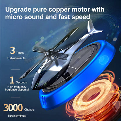 Solar-Powered Car Air Freshener – Rotating Helicopter Design for a Refreshing Drive