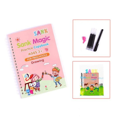 Magic Practice Copybook Set for Kids - Reusable Learning with Fun