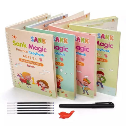 Magic Practice Copybook Set for Kids - Reusable Learning with Fun