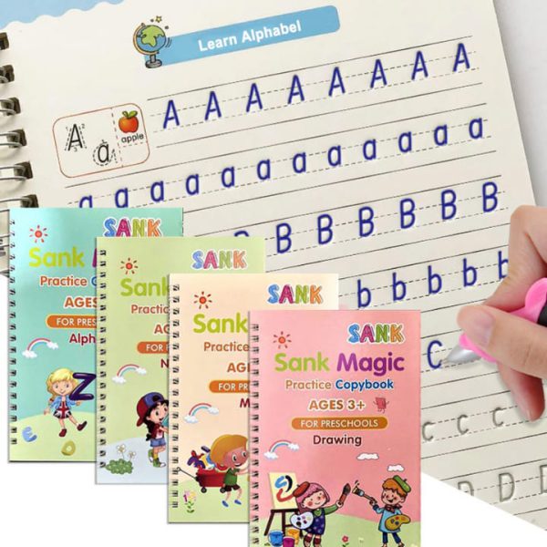 Magic Practice Copybook Set for Kids - Reusable Learning with Fun