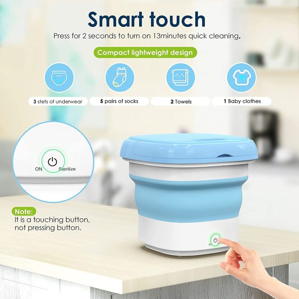 Mini Foldable Washing Machine – Portable & Space-Saving Laundry Solution