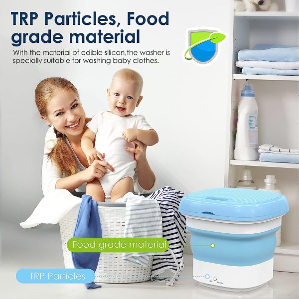 Mini Foldable Washing Machine – Portable & Space-Saving Laundry Solution