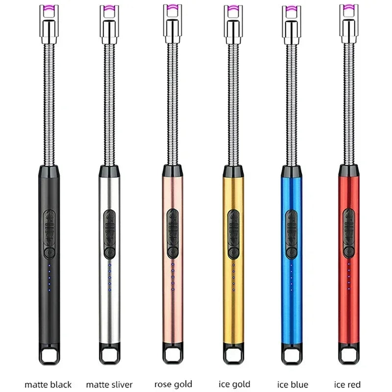 Rechargeable Electric Arc Lighter – Windproof with Flexible Neck & USB Charging